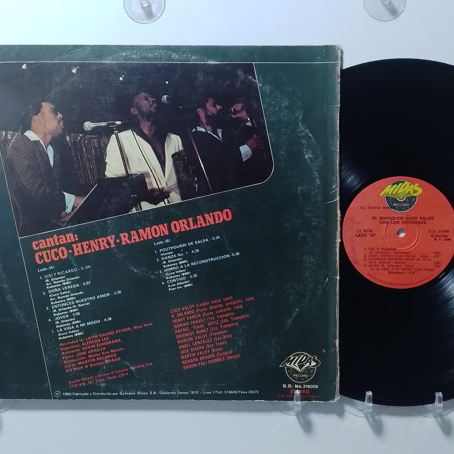 lp Cuco Valoy Con Los Virtuosos El Magnifico made peru 1980 salsa