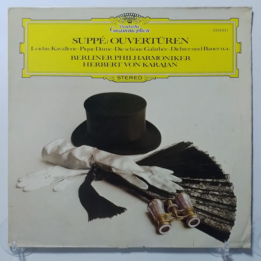 lp Herbert von Karajan Overtures By Franz Von Suppe Berliner Philharmoniker made alemania 1970 clasico