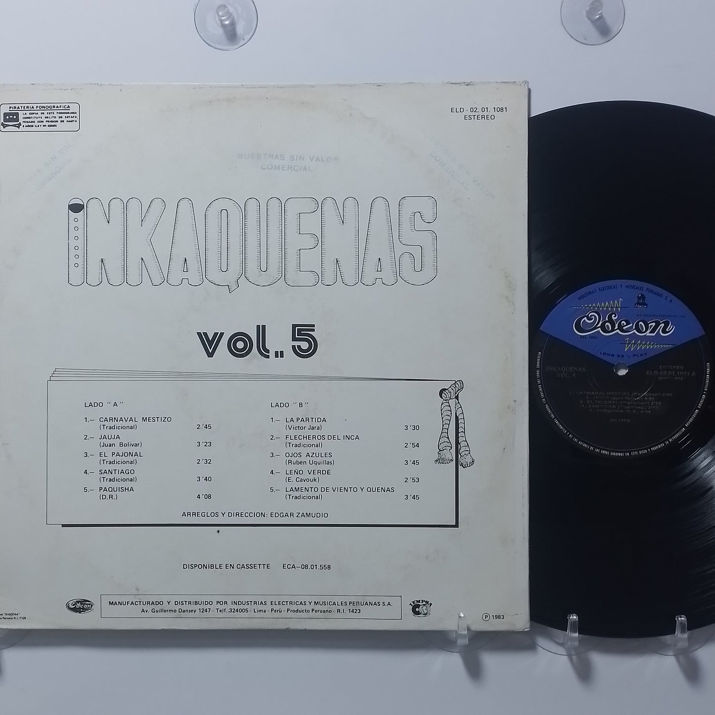 lp inkaquenas inkaquenas vol 5 made peru 1978 andean folk