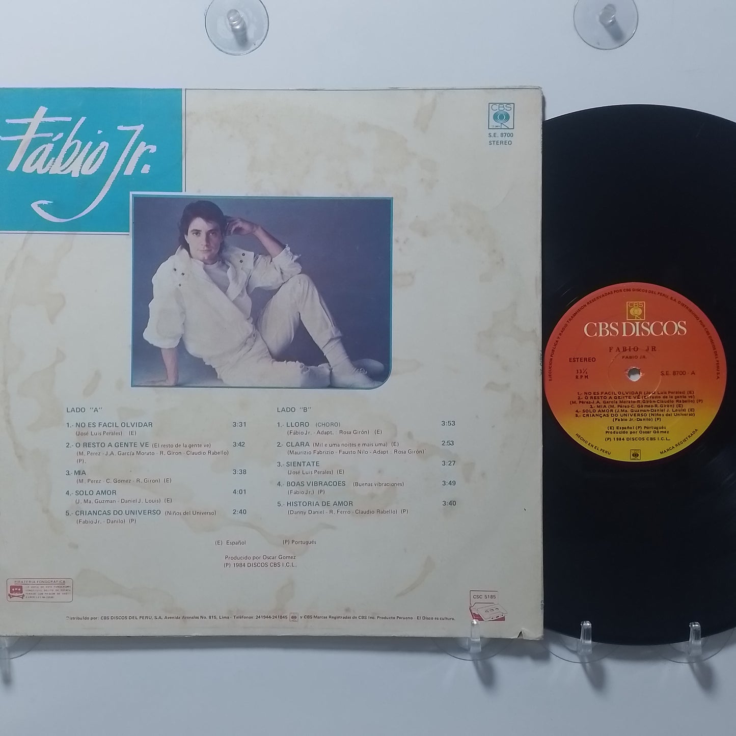 lp fabio jr. fabio jr. made peru 1984 latin pop