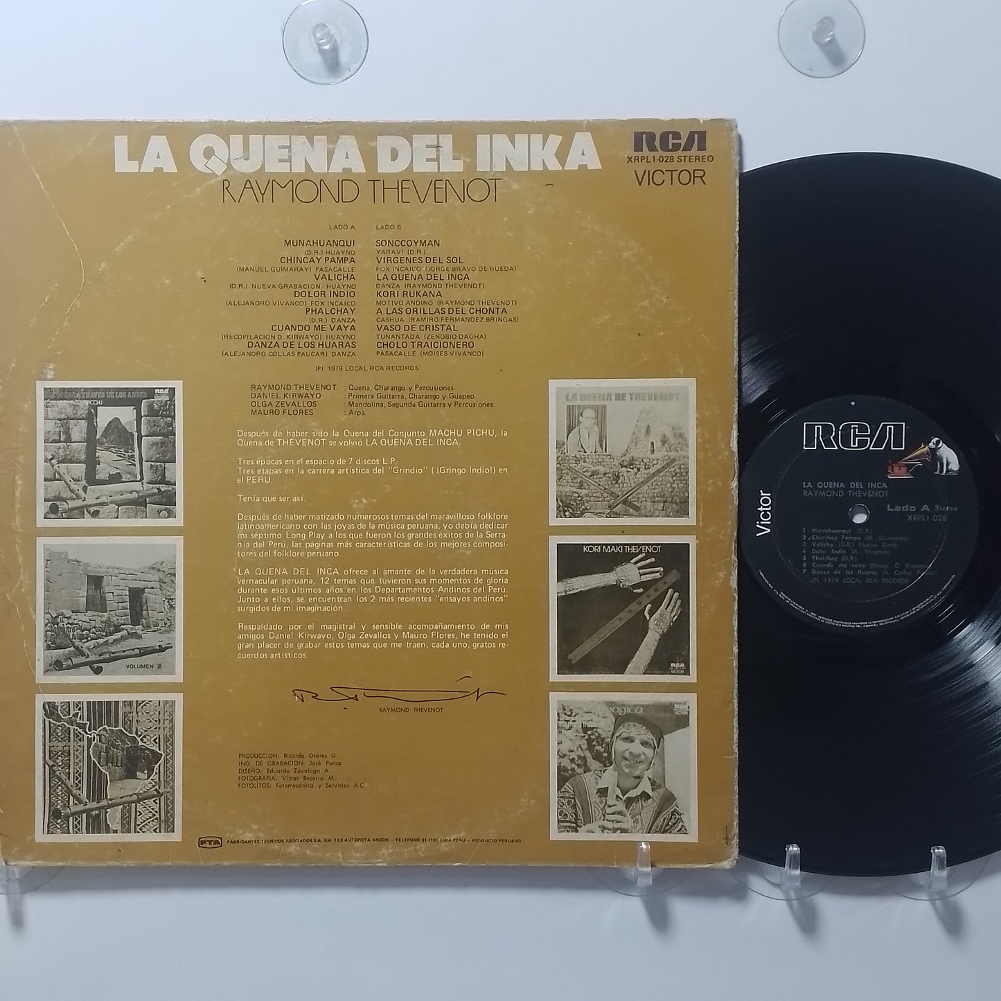 lp raymond thevenot la quena del inca made peru 1979 gatefold andean folk