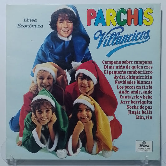 lp Parchis Villancicos made peru 1982 gatefold infantil