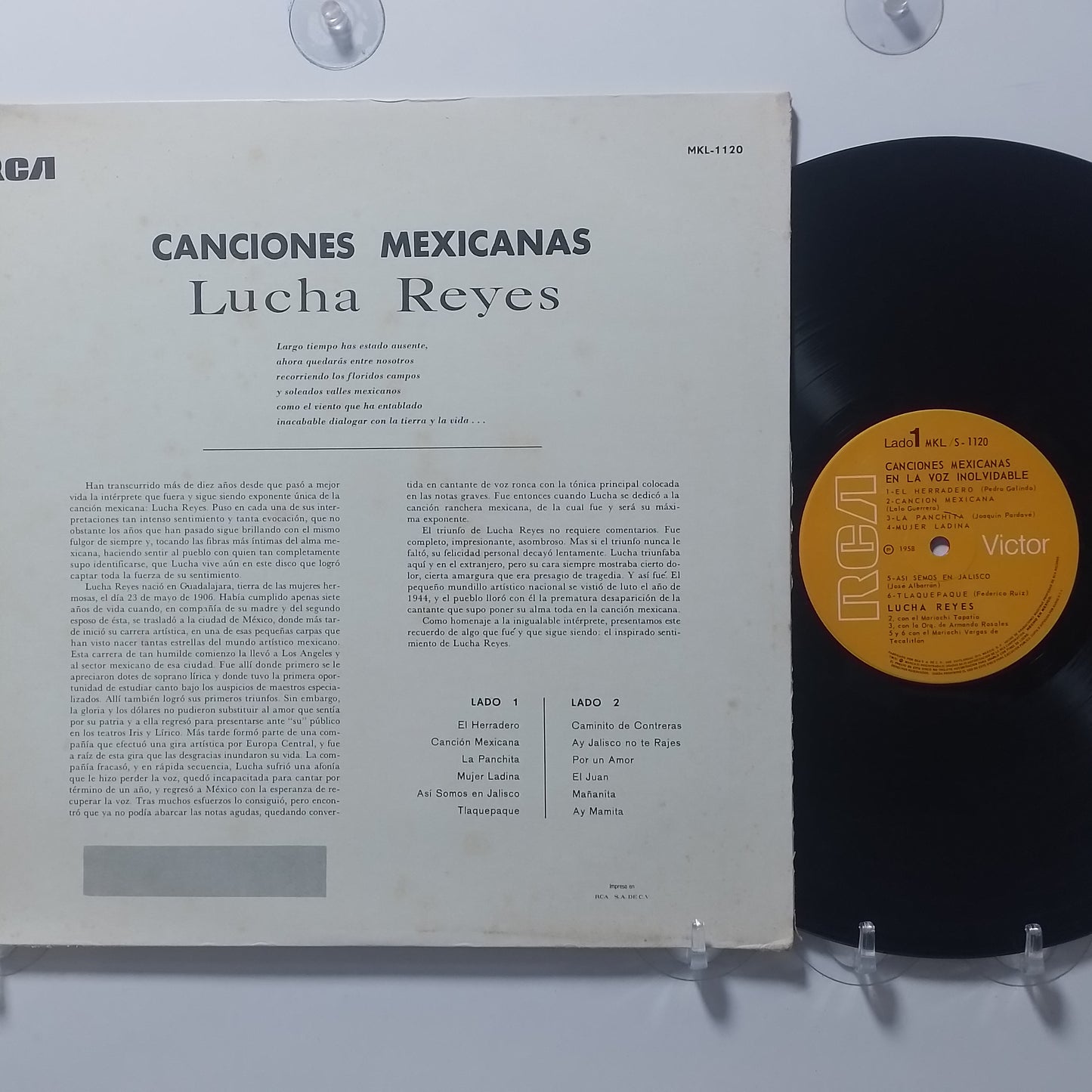 lp lucha reyes canciones mexicanas en la voz inolvidable lucha reyes made mexico 1958 ranchera folk