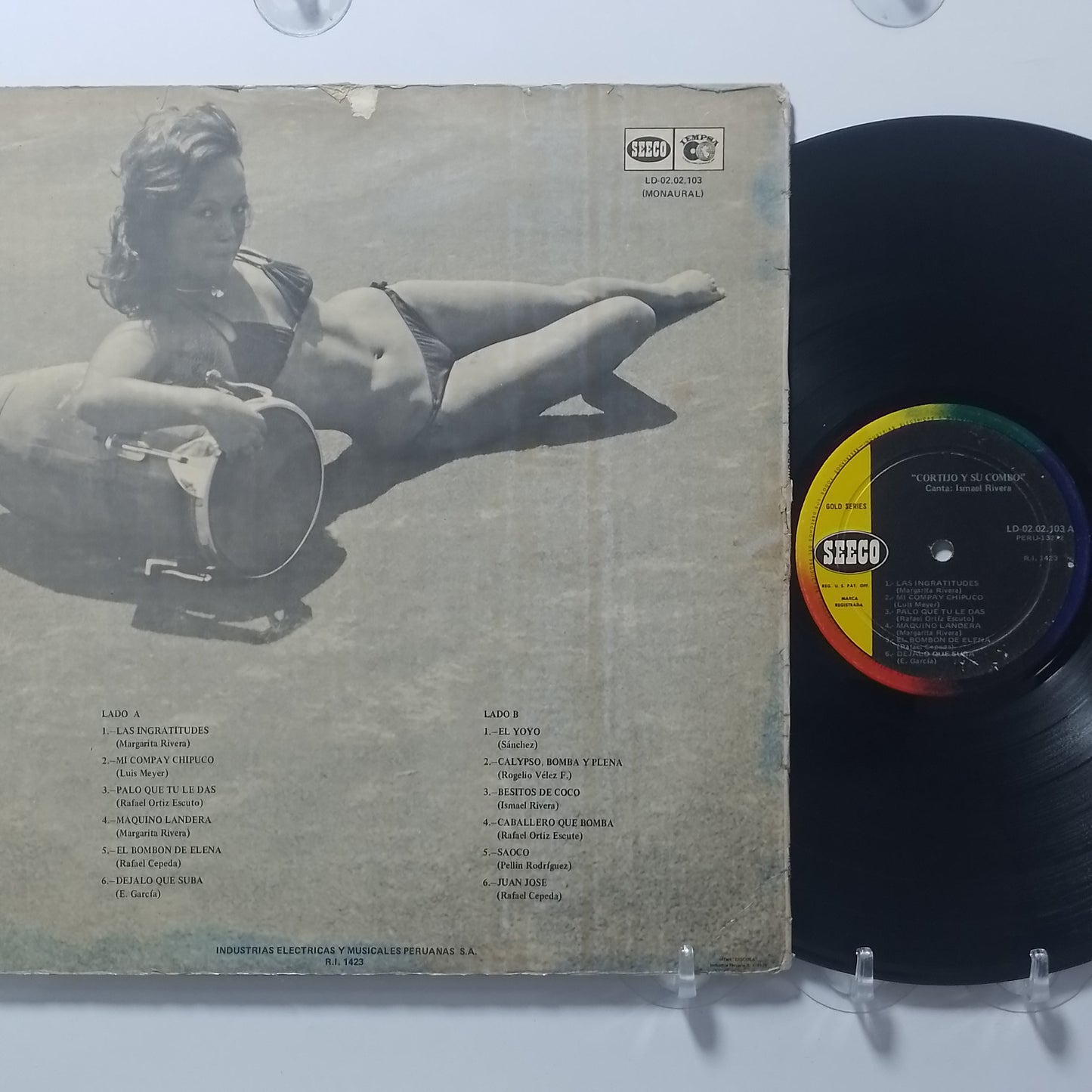 lp cortijo y su combo canta ismael rivera made peru 1970 salsa