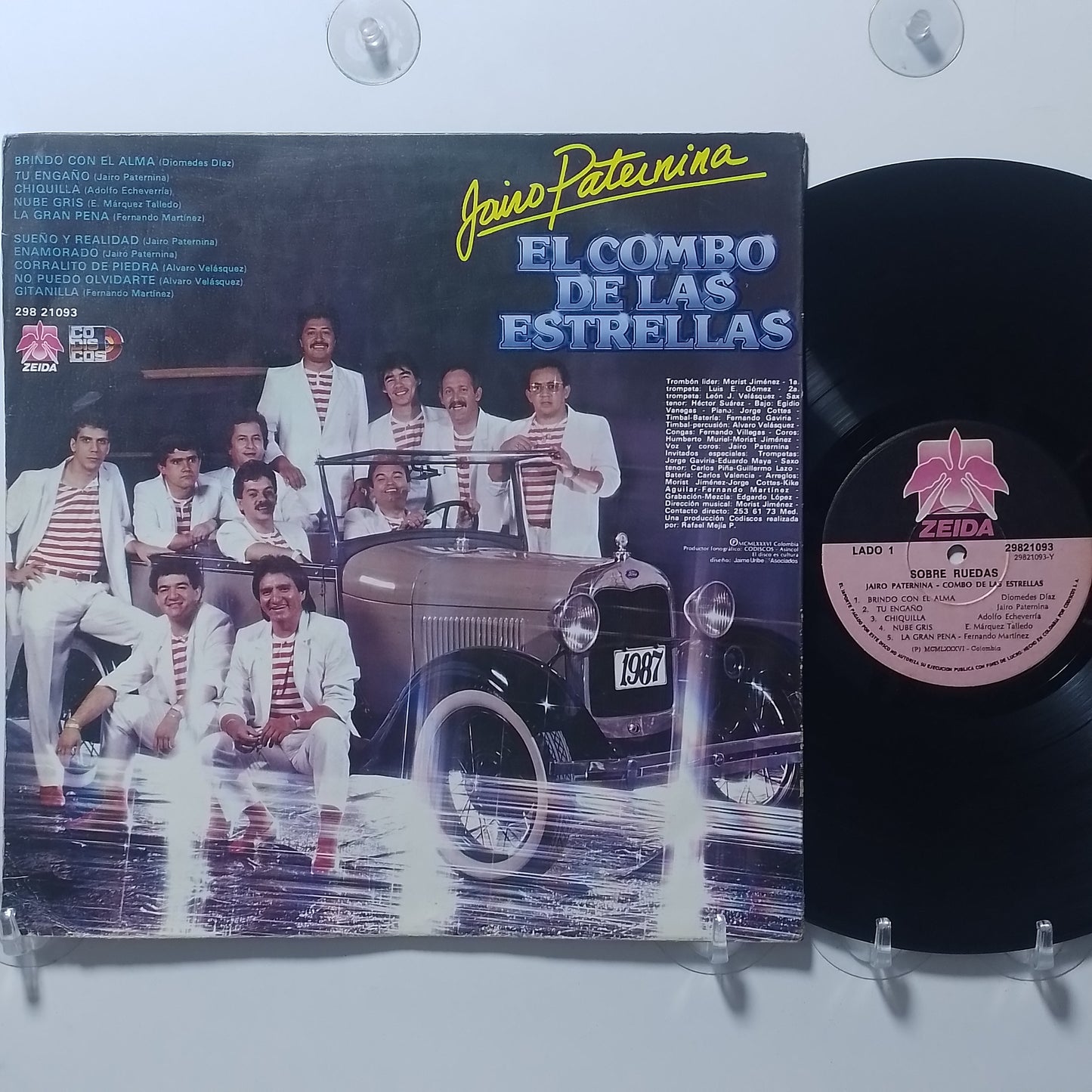 lp Jairo Paternina El Combo De Las Estrellas Sobre Ruedas made colombia 1986 latin vumbia