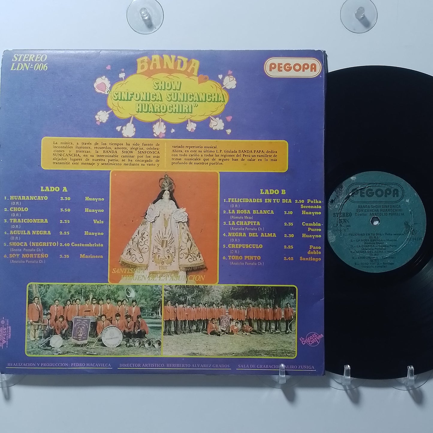 lp Banda Show Sinfonica Sunicancha Huarochiri banda papa made peru 1970 huayno folk