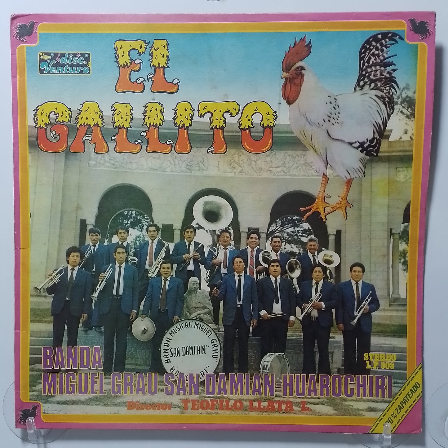 lp Banda Miguel Grau De San Damian el gallito made peru 1980 huayno folk