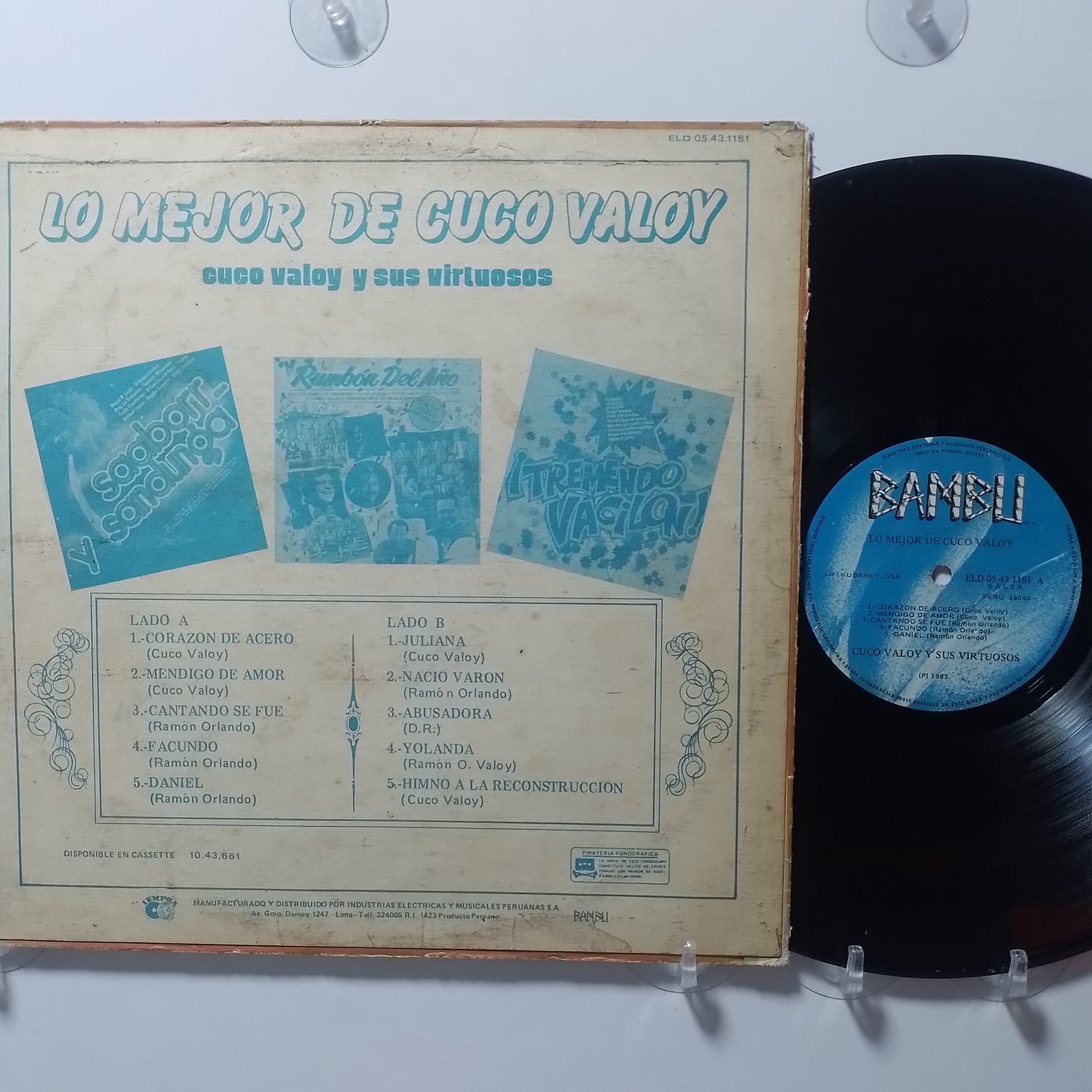 lp cuco valoy y sus virtuosos lo mejor de cuco valoy made peru 1985 salsa