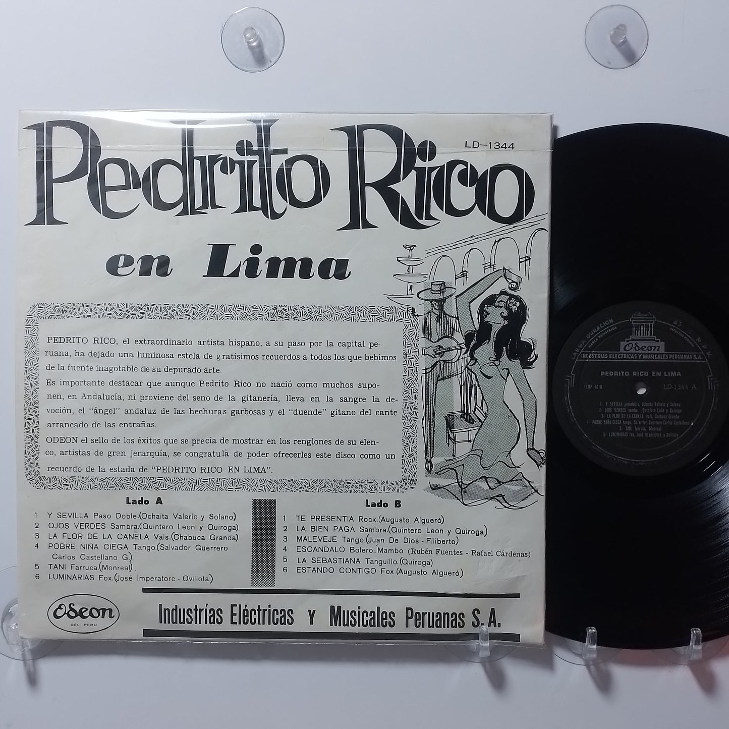 lp Pedrito Rico Pedrito Rico en Lima made peru 1963 latin pop