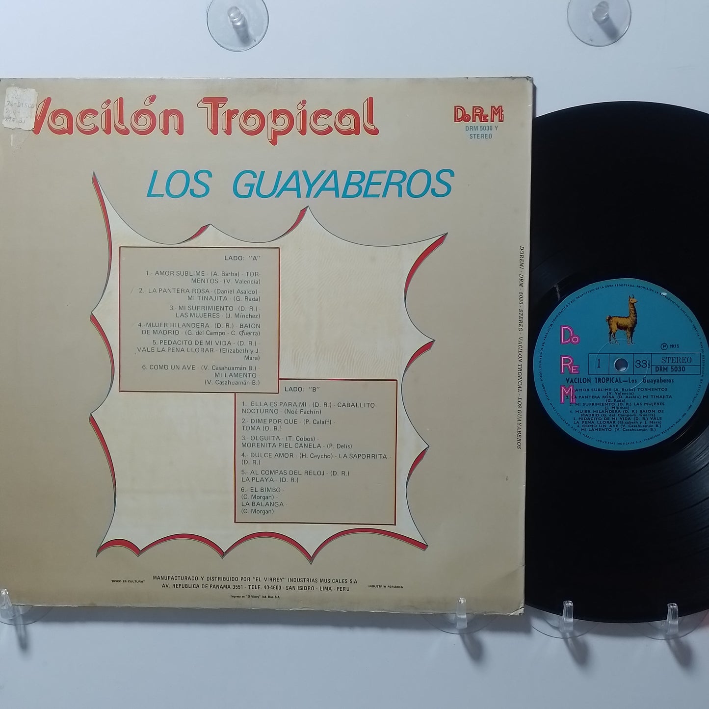 lp Los Guayaberos Vacilon Tropical made peru 1975 cumbia