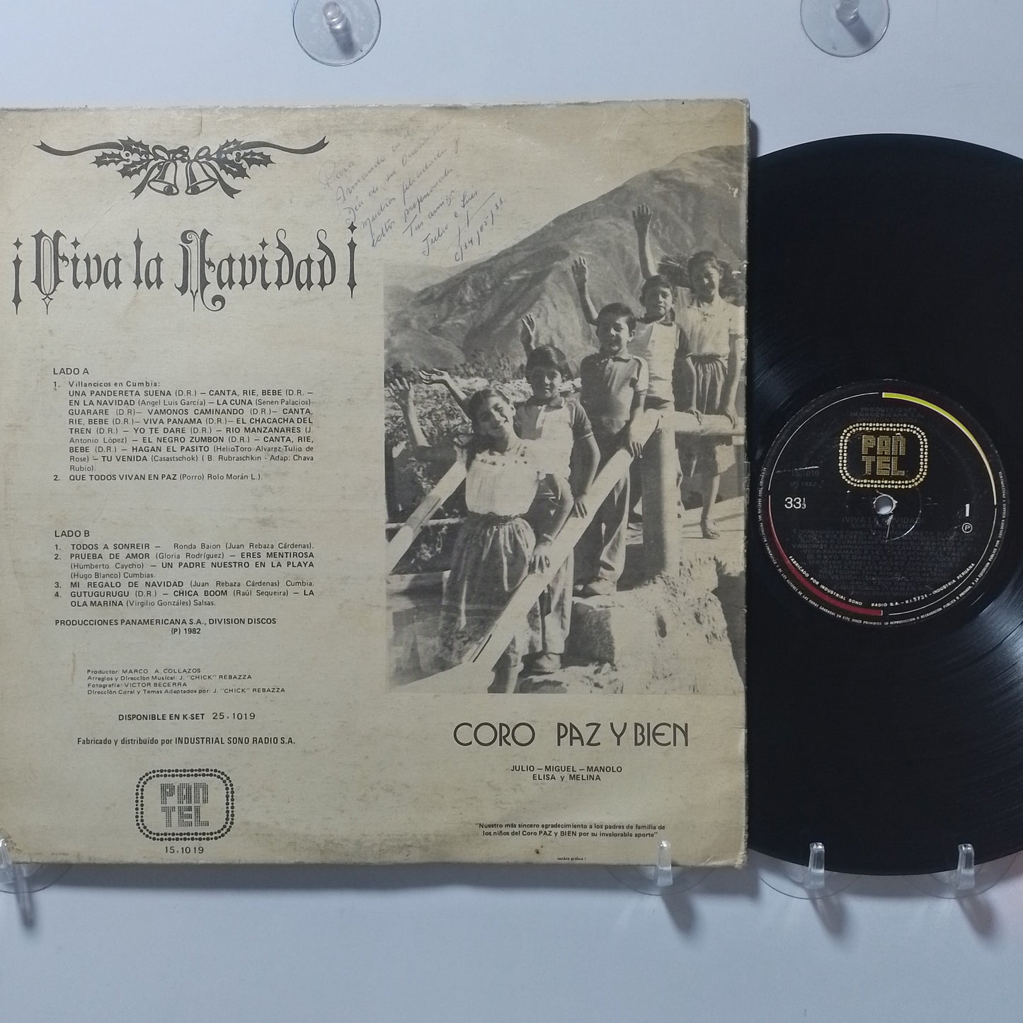 lp Coro Paz Y Bien Viva La Navidad made peru 1982 villancicos