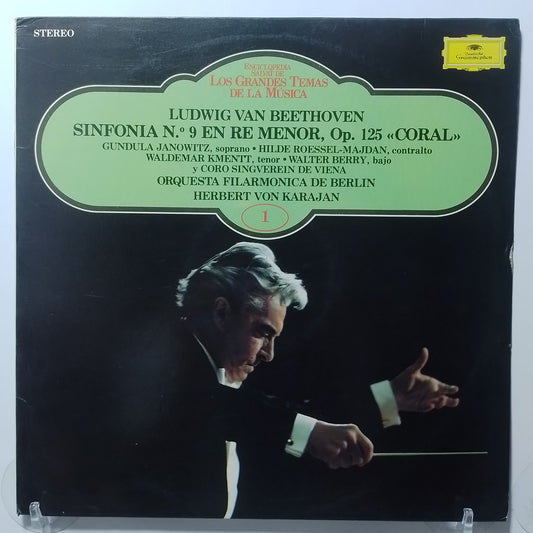 lp Herbert von Karajan Ludwig van Beethoven Sinfonia 9 En Re Menor filarmonica de berlin made españa 1983 clasico