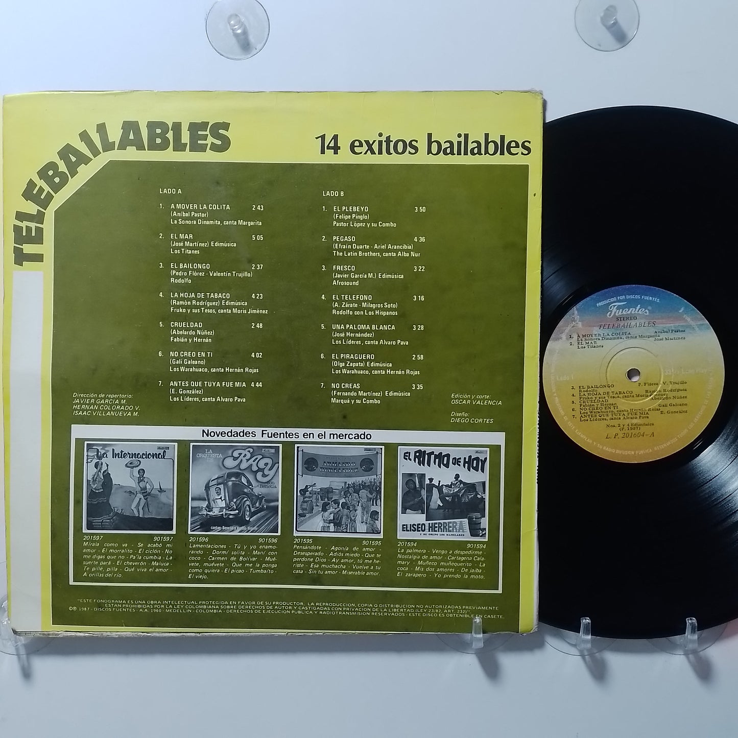 lp Telebailables 14 exitos Bailables Afrosound La Sonora Dinamita Los Titanes varios made colombia 1987 salsa cumbia
