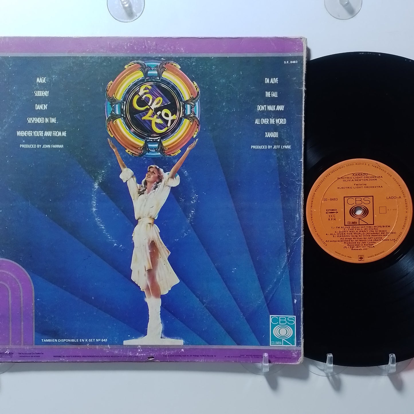 lp Xanadu Olivia Newton John Electric Light Orchestra soundtrack made peru 1980 soundtrack