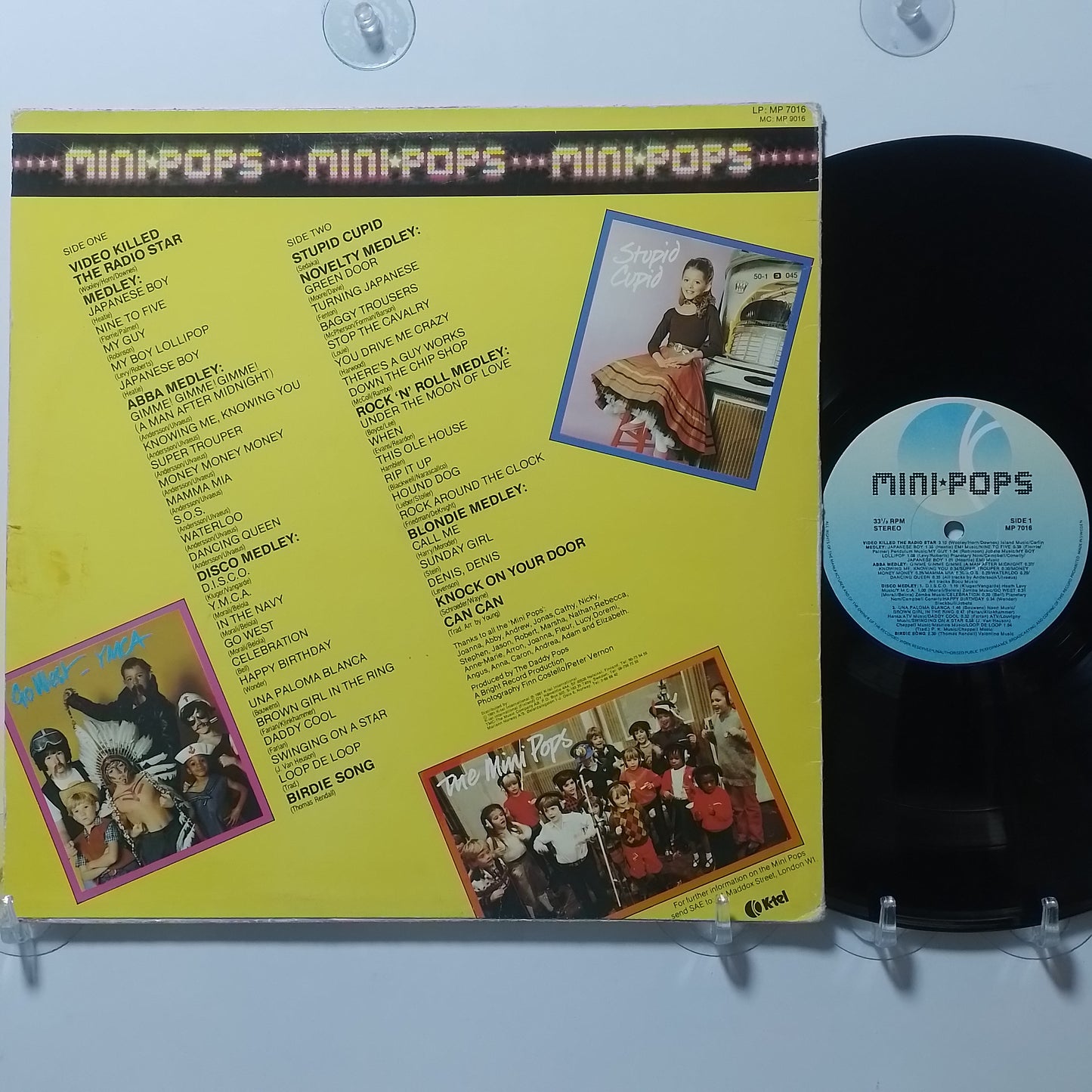 lp Mini Pops ABBA Medley Disco Medley Rock 'N' Roll Medley varios made suecia 1982 pop rock