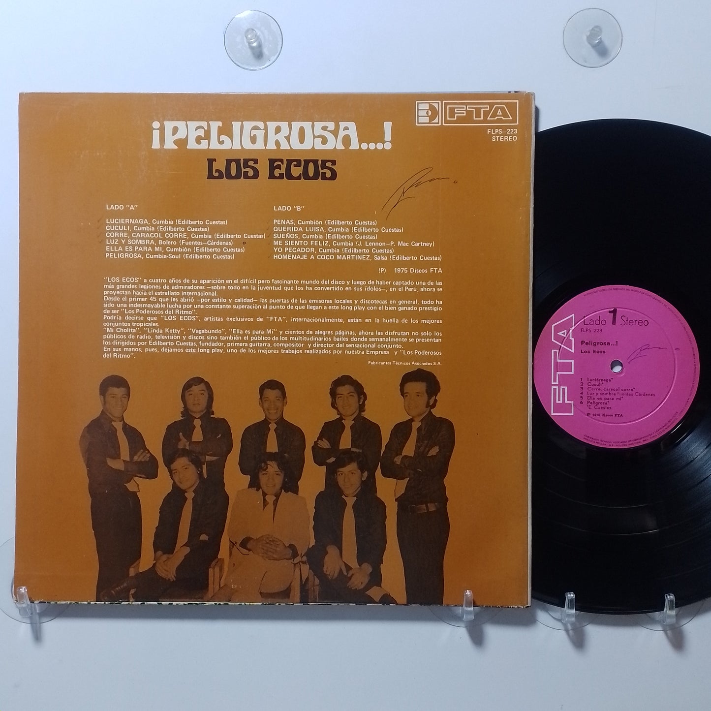 lp los ecos Peligrosa made peru 1975 gatefold latin cumbia