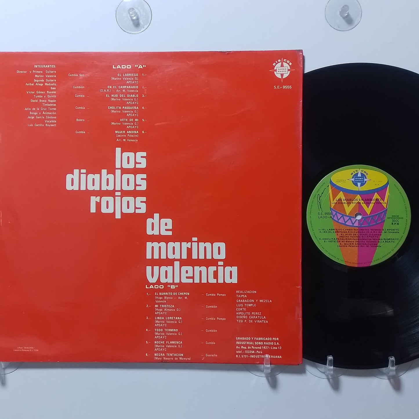 lp Los Diablos Rojos Los Diablos en Ambiente made peru 1976 latin cumbia