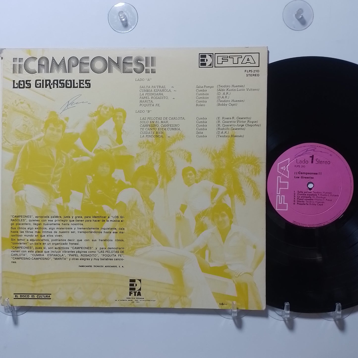 lp Los Girasoles Campeones made peru 1975 latin cumbia