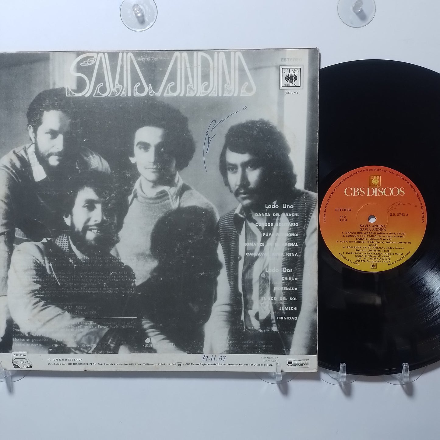 lp Savia Andina Savia Andina made peru 1985 latin andean folk
