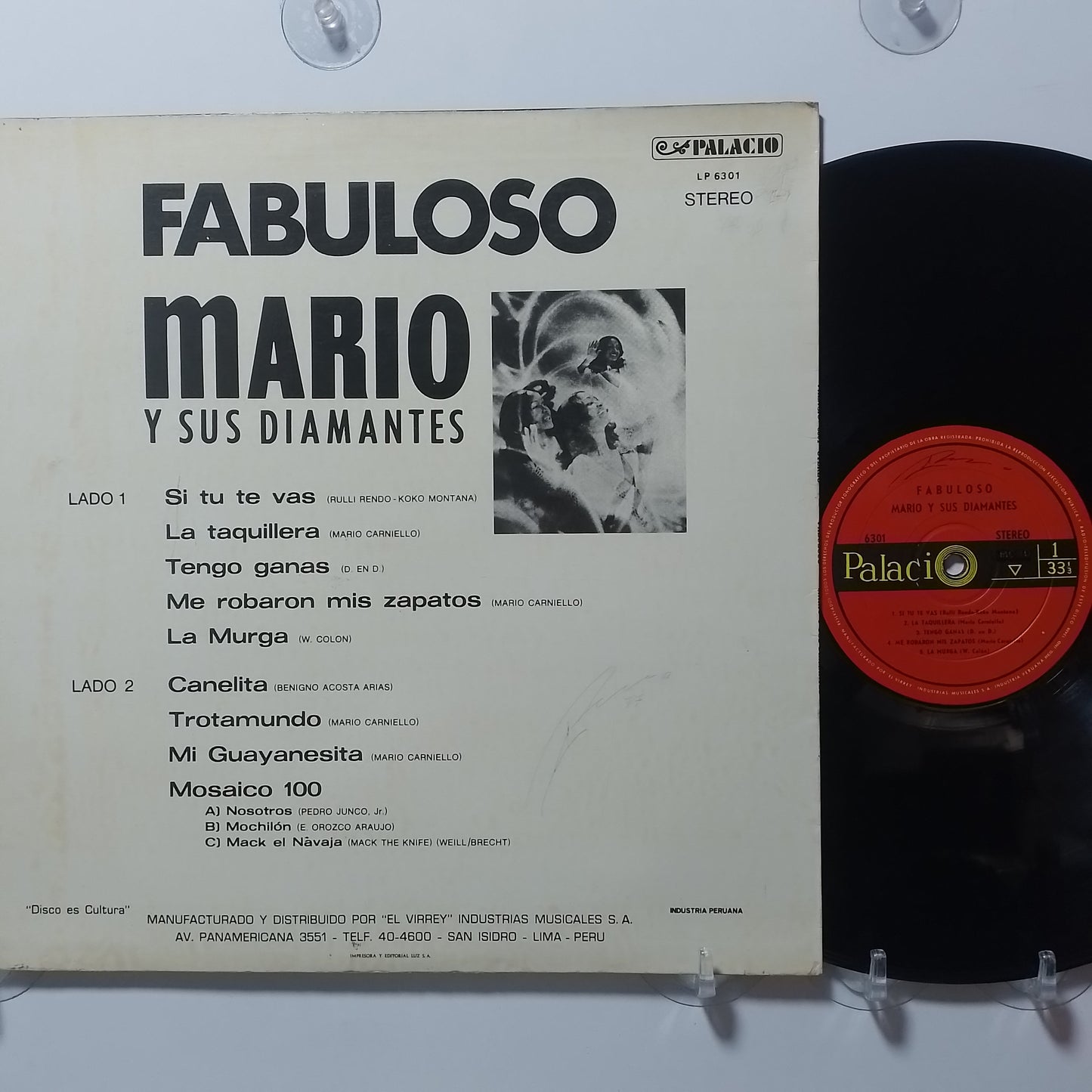 lp Mario y sus Diamantes Fabuloso made peru 1980 latin cumbia