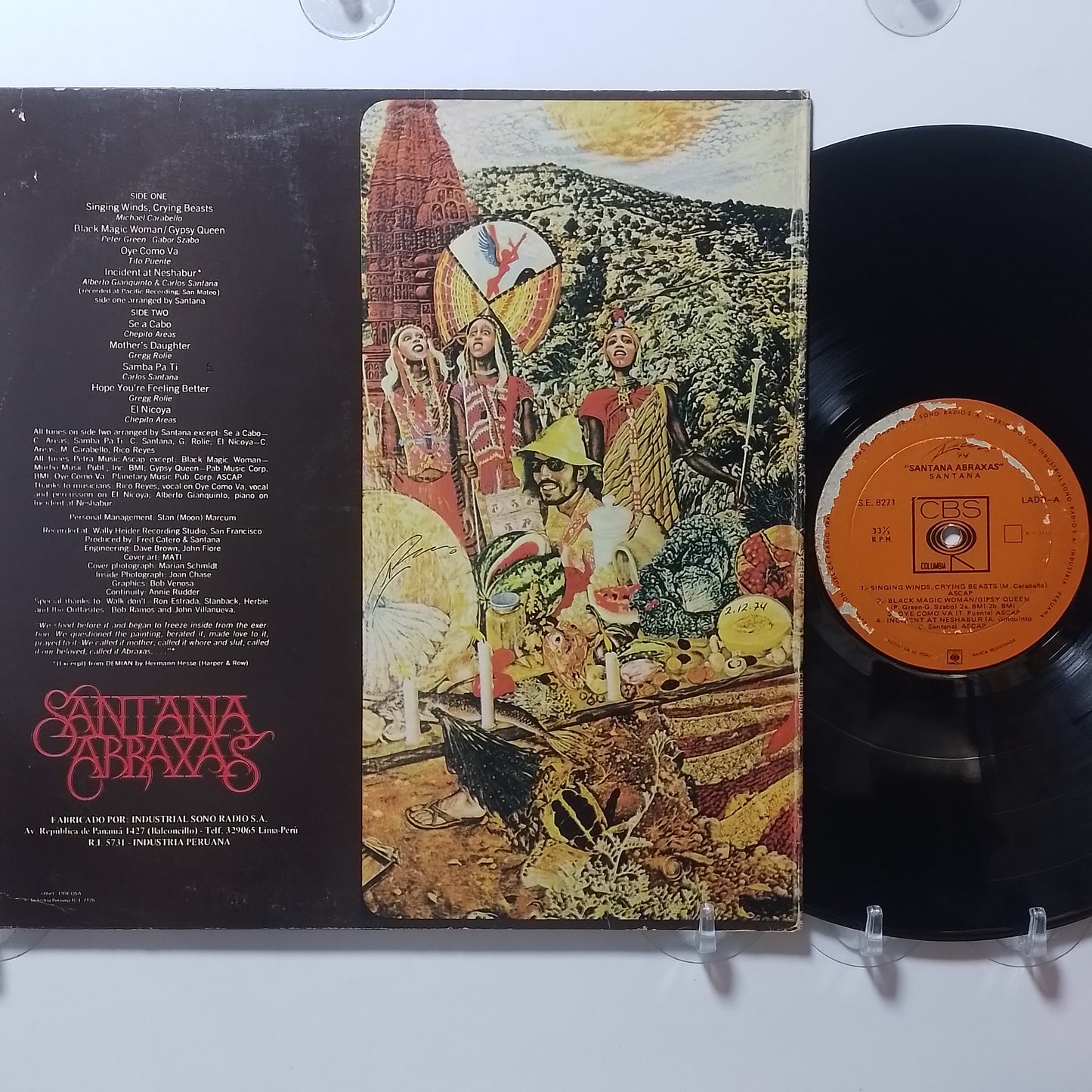 lp Santana Abraxas made peru 1970 rock