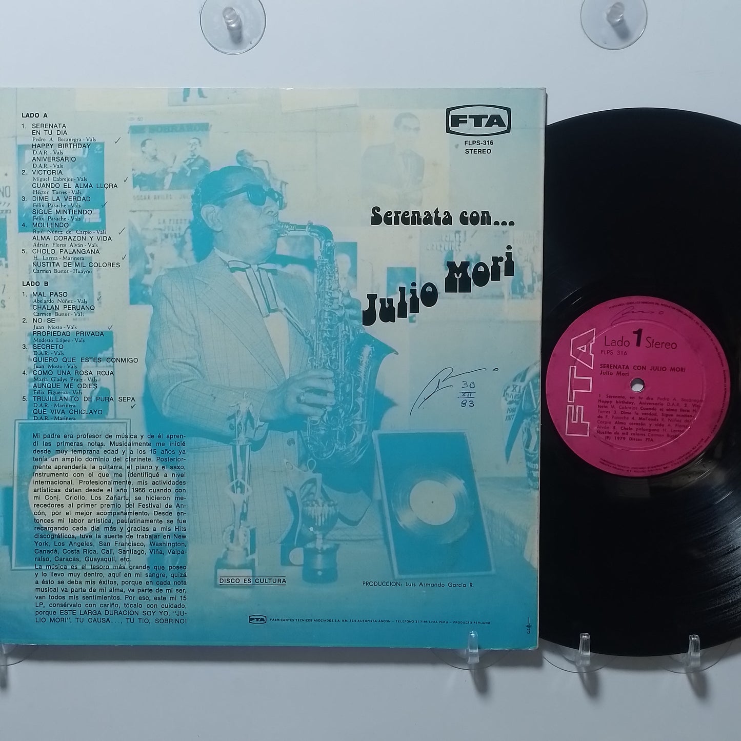 lp Julio Mori Serenata con Julio Mori made peru 1979 criollo folk