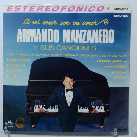 lp Armando Manzanero A Mi Amor Con Mi Amor made peru 1985 bolero latin