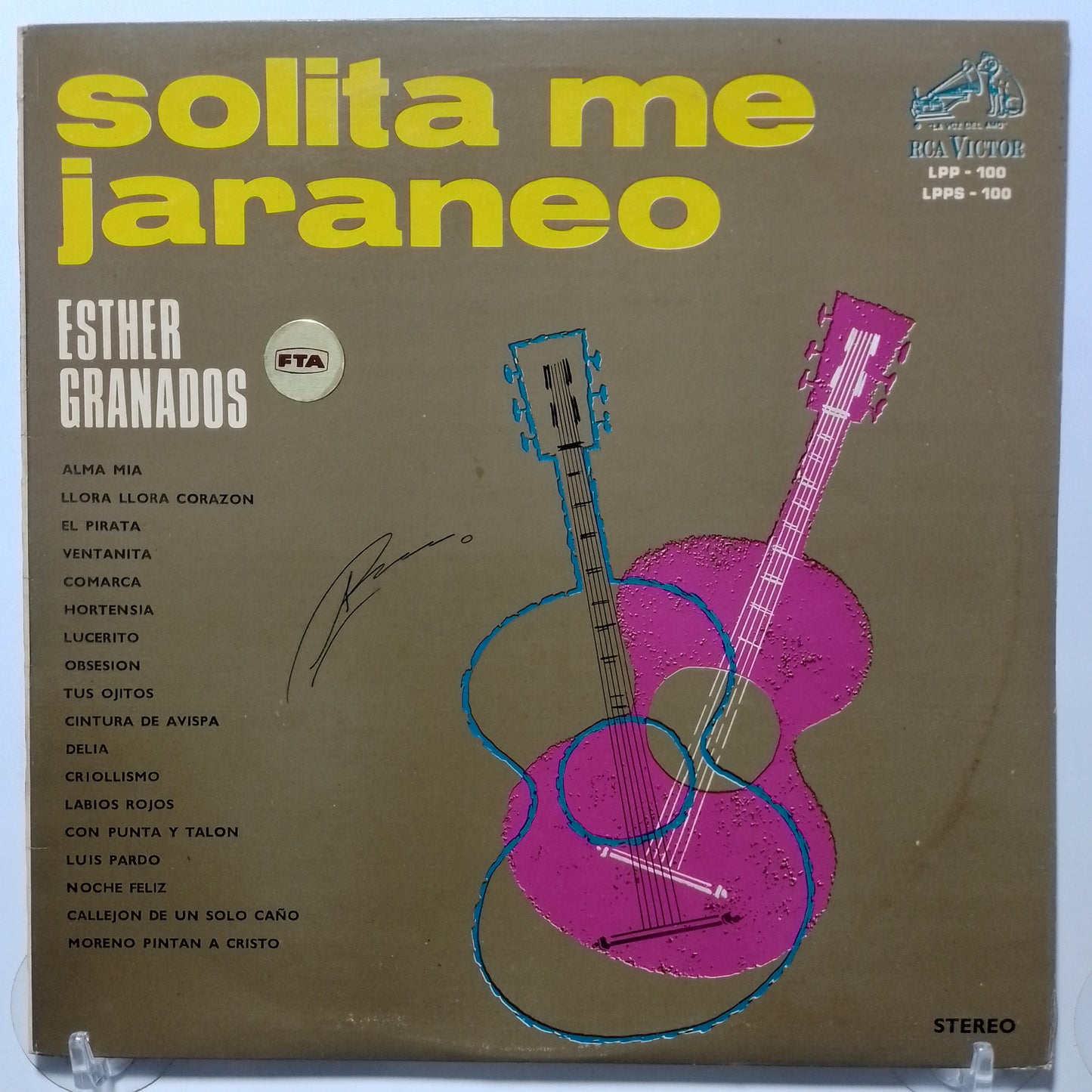 lp Esther Granados Solita Me Jaraneo made peru 1966 criollo folk