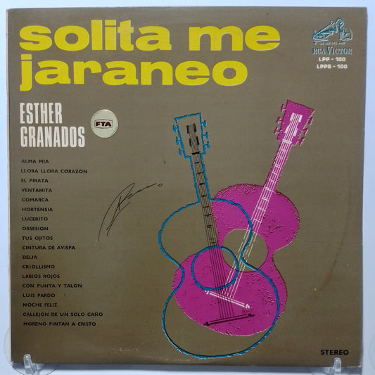 lp Esther Granados Solita Me Jaraneo made peru 1966 criollo folk
