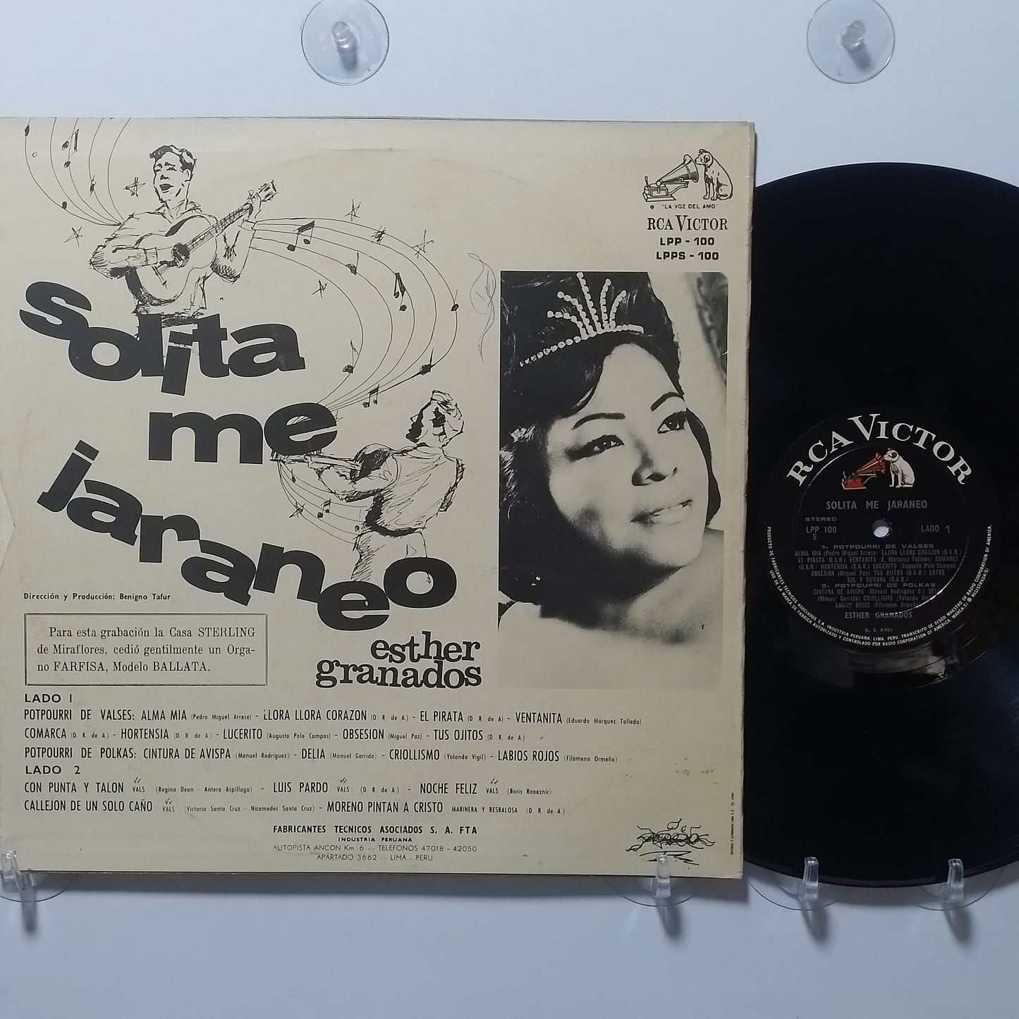 lp Esther Granados Solita Me Jaraneo made peru 1966 criollo folk