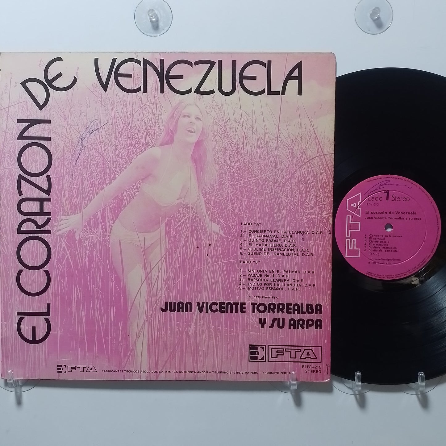 lp Juan Vicente Torrealba El corazon de Venezuela made peru 1967 latin folk