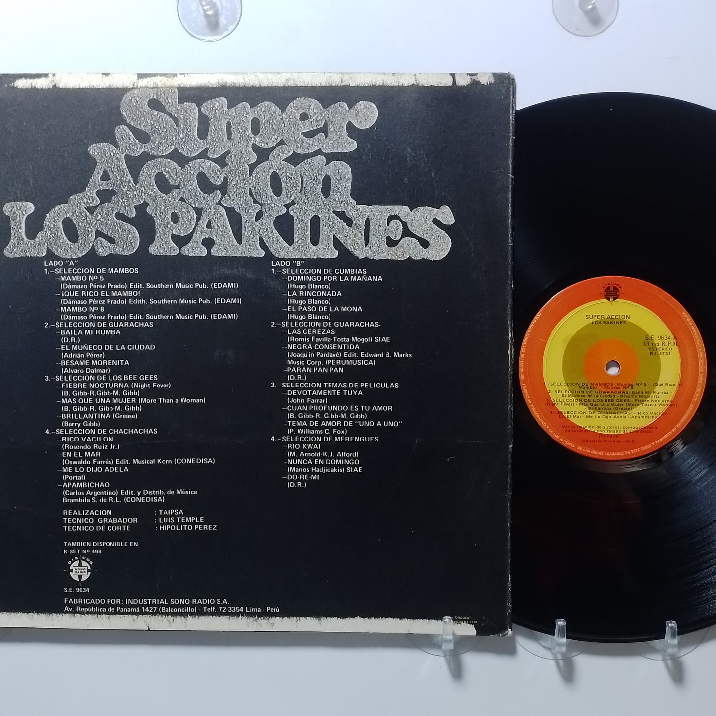 lp Los Pakines Super Accion made peru 1978 latin cumbia