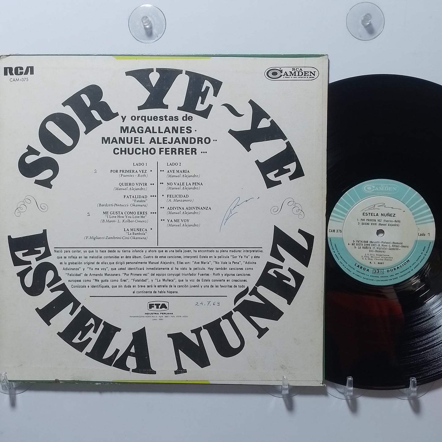 lp Estela Nuñez Estela Nuñez made peru 1967 latin pop