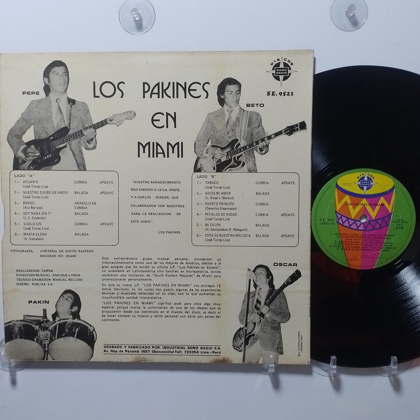 lp Los Pakines Los Pakines En Miami made peru 1975 latin cumbia