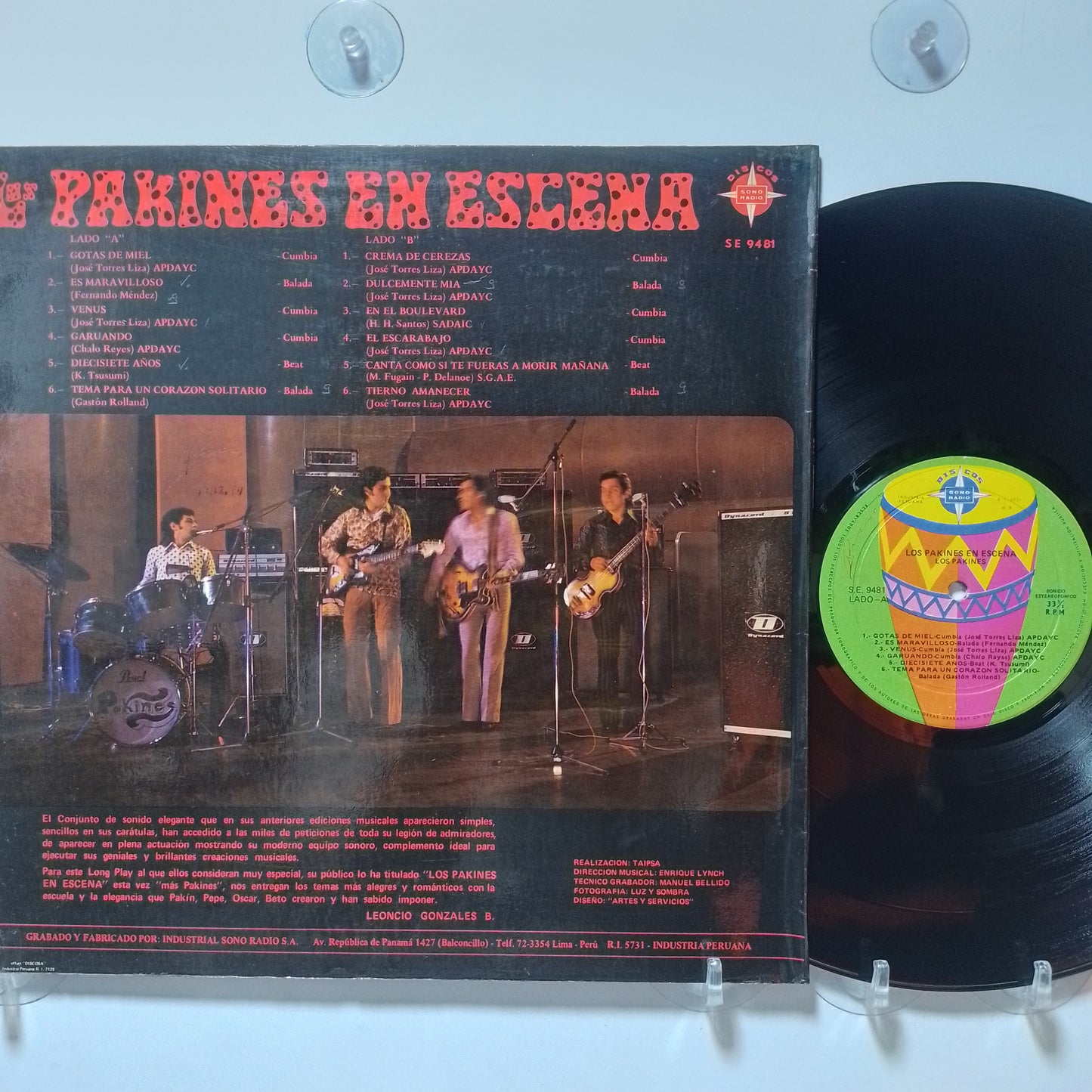 lp Los Pakines En Escena made peru 1975 latin cumbia