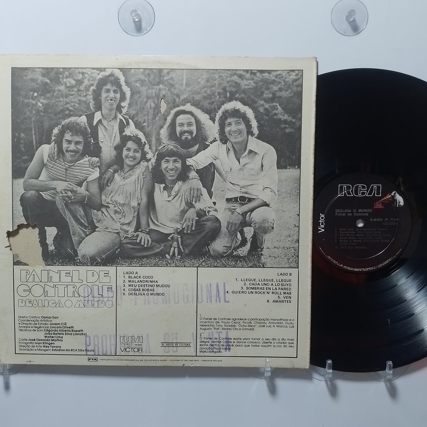 lp Painel De Controle Desliga O Mundo made peru 1978 promocional latin funk soul disco