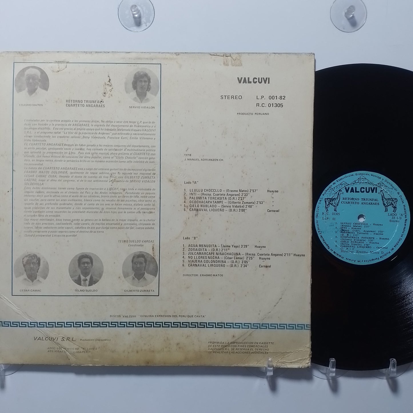 lp Cuarteto Angaraes Retorno Triunfal made peru 1991 huayno folk