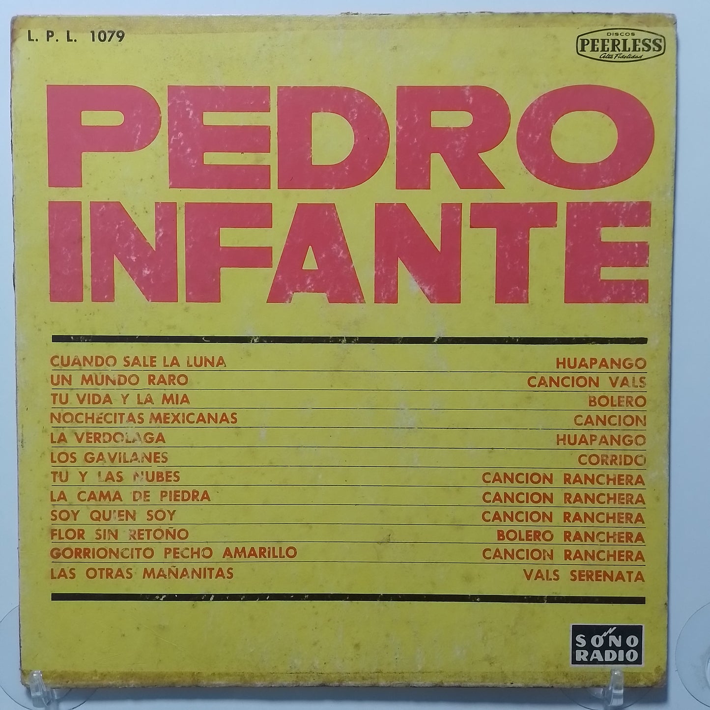 lp Pedro Infante sonoradio 1079 made peru 1960 ranchera folk
