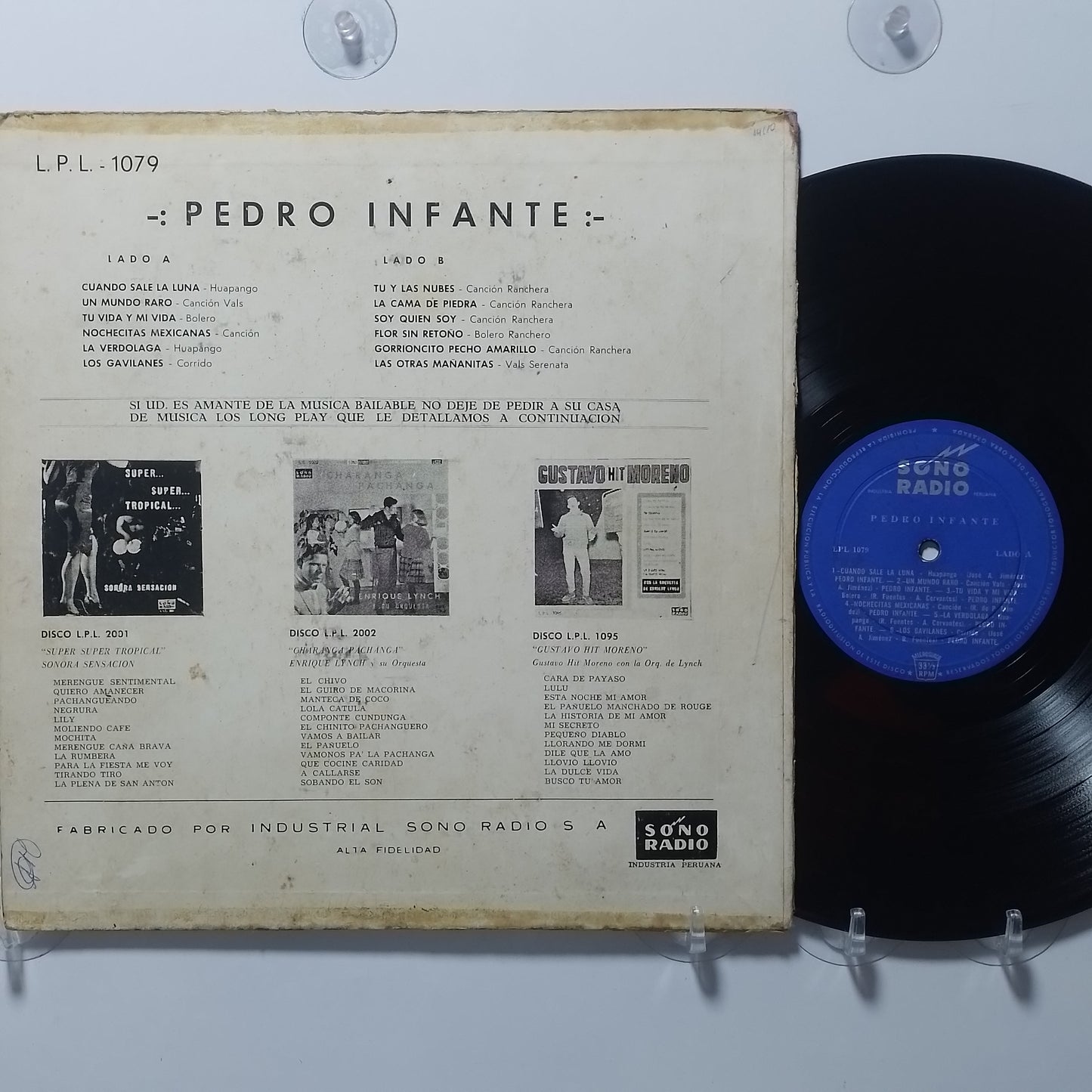 lp Pedro Infante sonoradio 1079 made peru 1960 ranchera folk