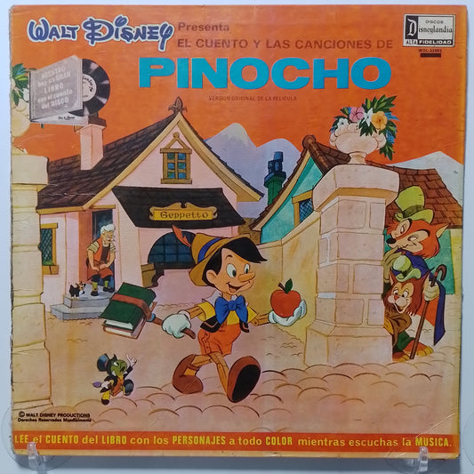 lp pinocho walt disney presenta el cuento y las canciones made peru 1970 gatefold infantil