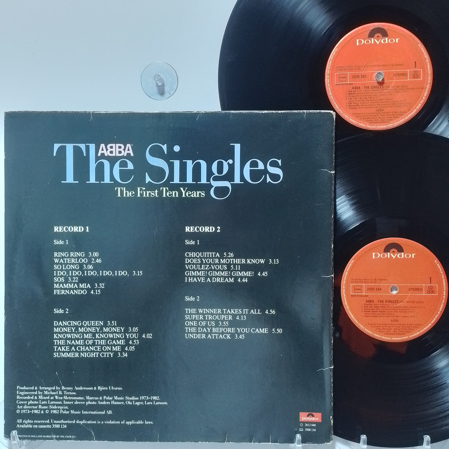 x2 lp ABBA The Singles The First Ten Years made holanda 1982 gatefold con insert disco pop