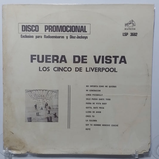 lp Liverpool Five Out Of Sight Fuera De Vista made peru 1967 promocional rock