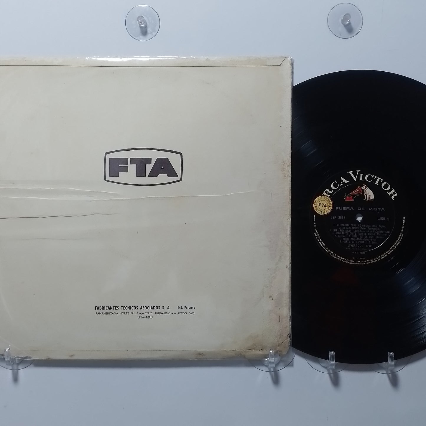 lp Liverpool Five Out Of Sight Fuera De Vista made peru 1967 promocional rock