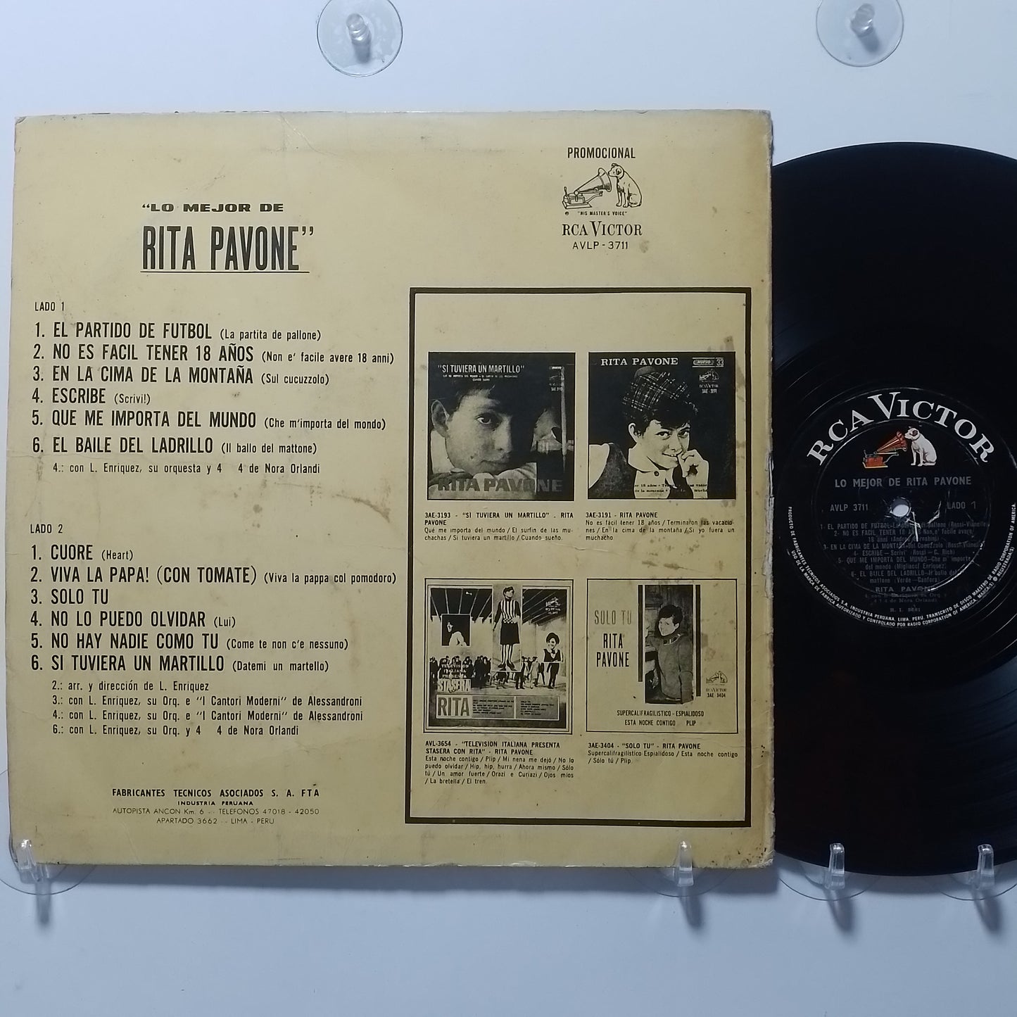 lp Rita Pavone Lo Mejor De Rita Pavone made peru 1966 rock surf pop