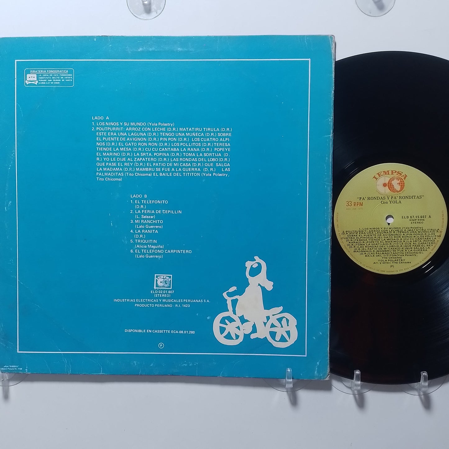 lp yola polastry pa rondas y pa ronditas made peru 1980 infantil