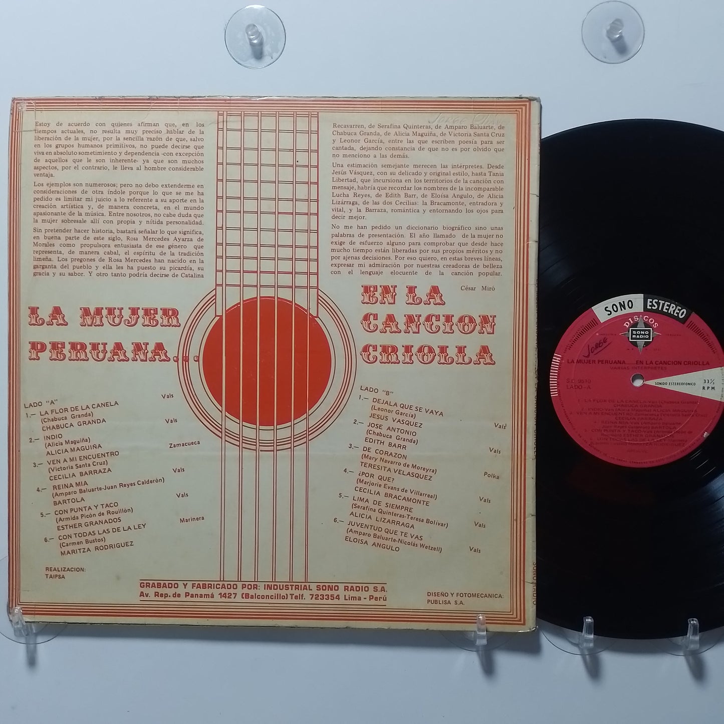 lp La mujer peruana en la cancion criolla Chabuca Granda Jesus Vasquez Bartola varios made peru 1975 criollo folk