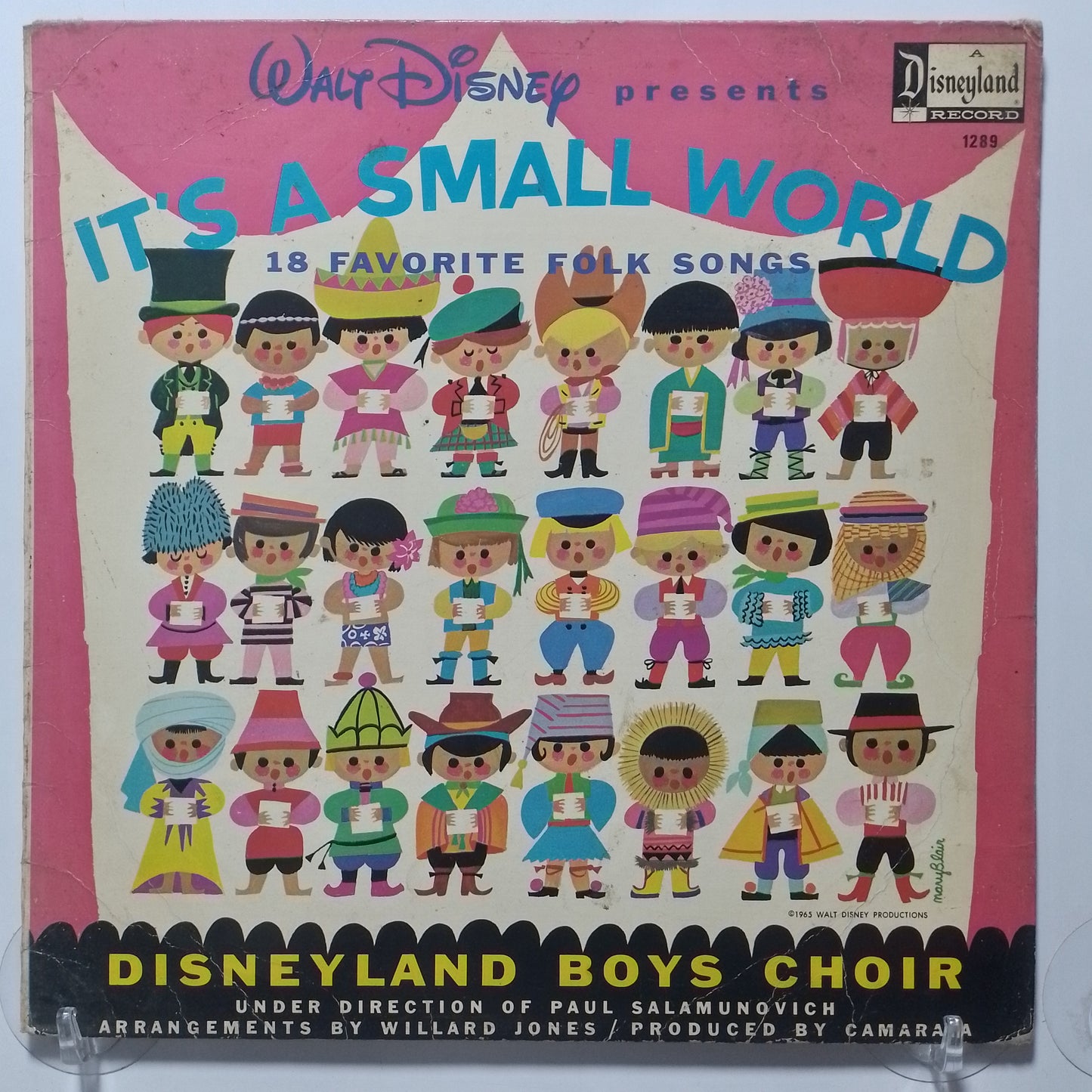 lp Disneyland Boys Choir It's A Small World made usa 1973 coro