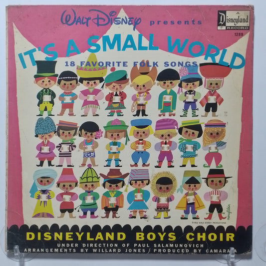 lp Disneyland Boys Choir It's A Small World made usa 1973 coro
