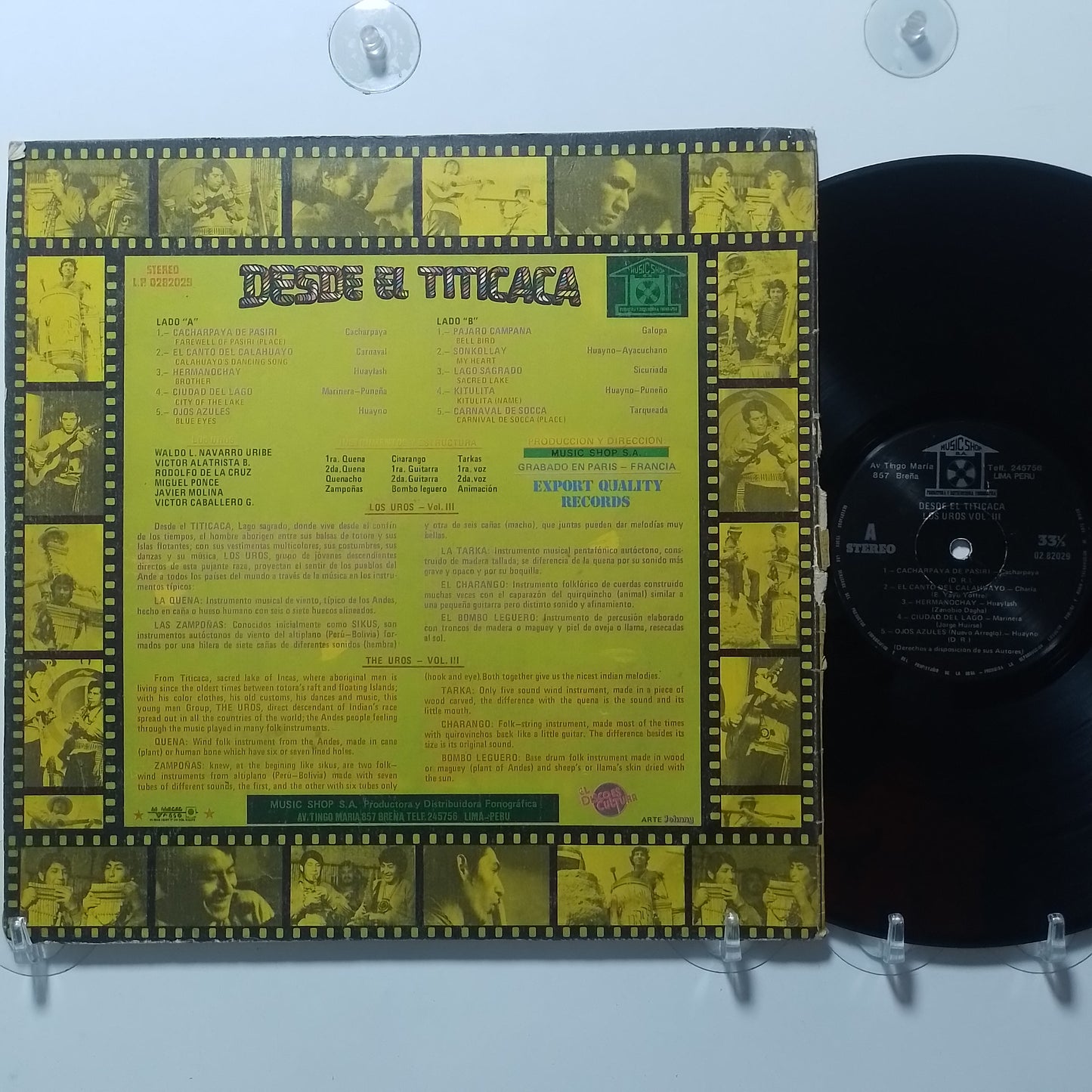 lp Los Uros Desde El Titicaca vol 3 made peru 1982 huayno folk