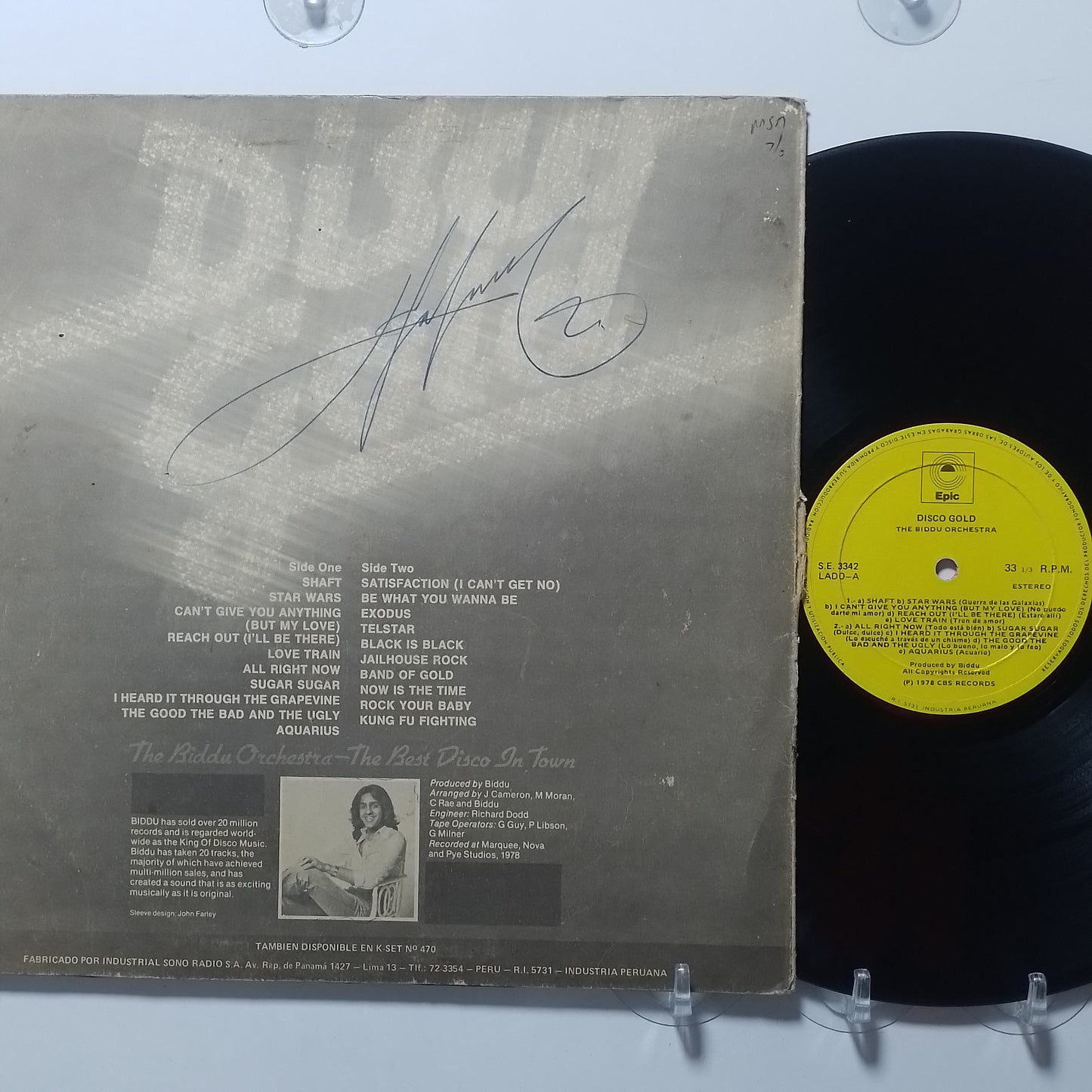 lp The Biddu Orchestra Disco Gold made peru 1978 funk soul disco